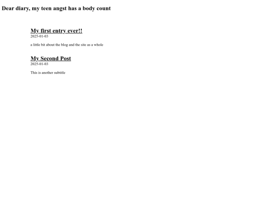 diary screenshot