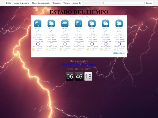 tiempo screenshot