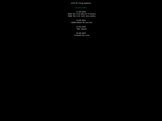 updates screenshot