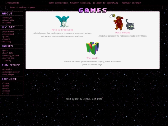 explore/games screenshot