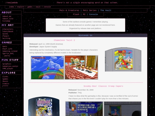 explore/games/vault_console screenshot