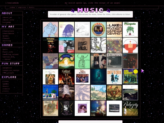 explore/music screenshot