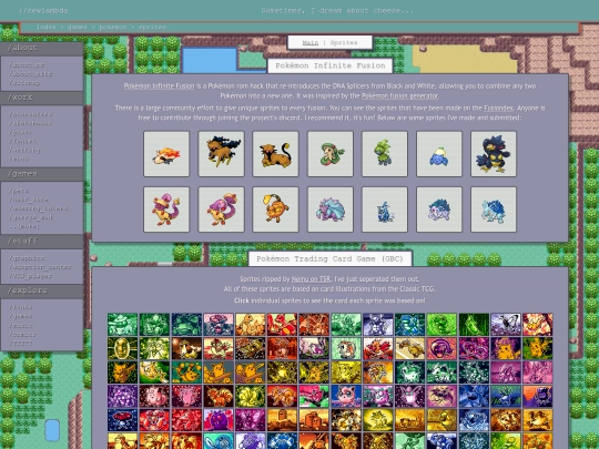 games/pokesprites screenshot
