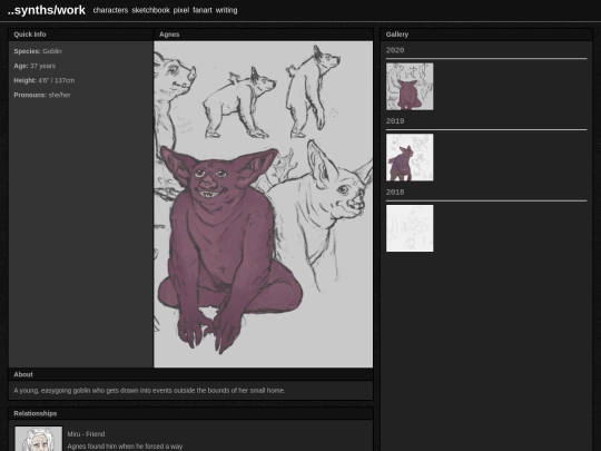 work/char/agnes screenshot