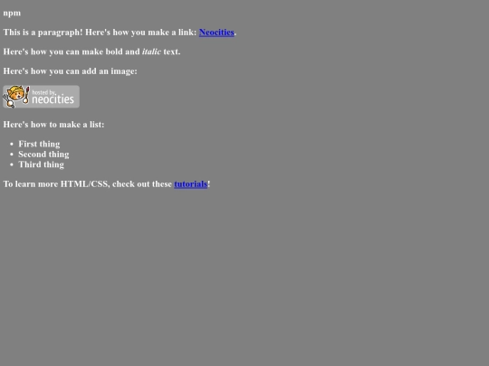 index screenshot