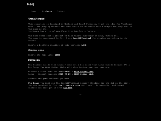 projects/tundrogue/home screenshot