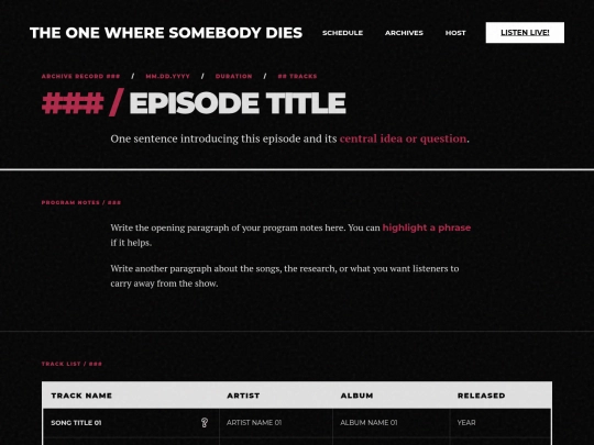 pgtemplate screenshot