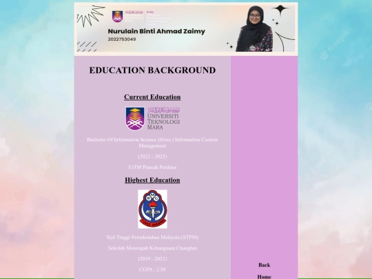 education screenshot