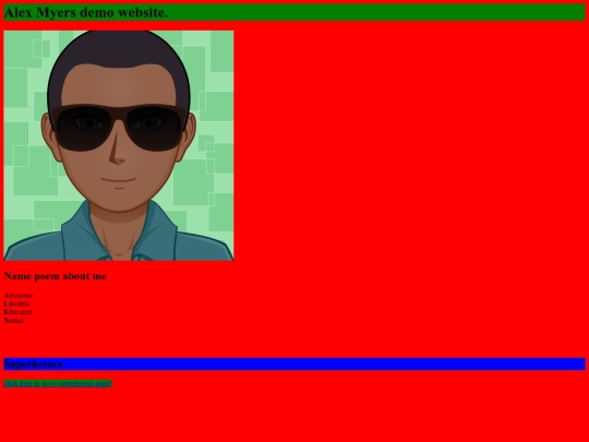 mywebsite1 screenshot