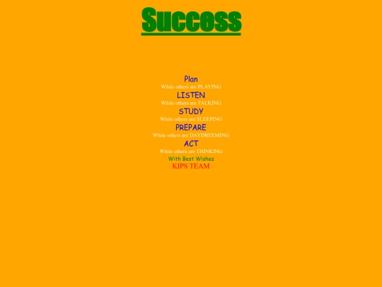 Success screenshot