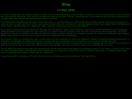 blog screenshot