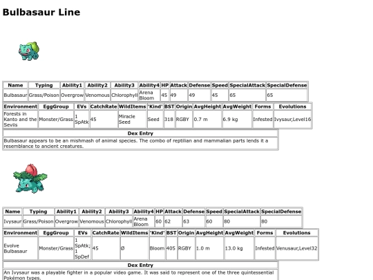 pokemon/dexpages/bulbasaur screenshot