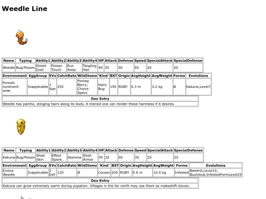 pokemon/dexpages/weedle screenshot