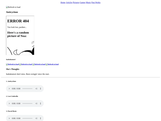 dev/music/albums/anticyclone screenshot