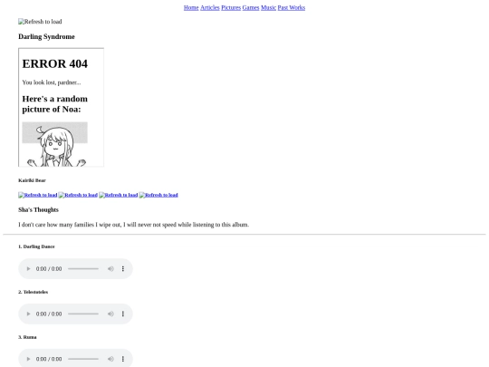 dev/music/albums/darling_syndrome screenshot