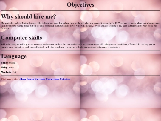 objectives screenshot
