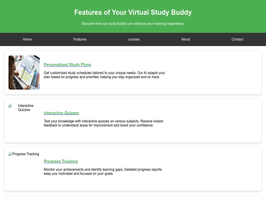 study buddy/feature screenshot