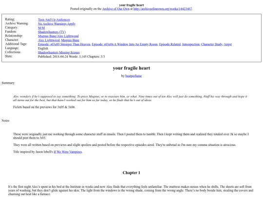 fic/your fragile heart screenshot