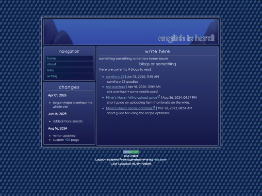writing screenshot