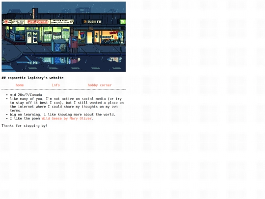 pages/info screenshot