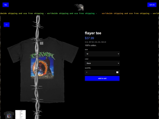 product-flayer-tee screenshot