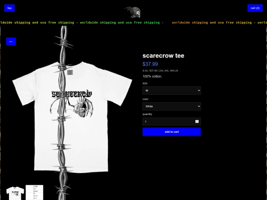 product-scarecrow-tee screenshot