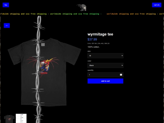 product-wyrmitage-tee screenshot