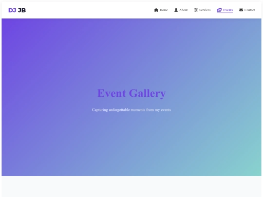 events screenshot