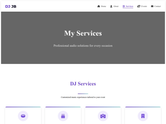 services screenshot