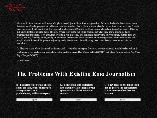 emo/journalism/journalism screenshot