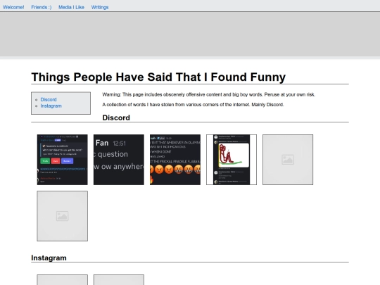 media/words screenshot