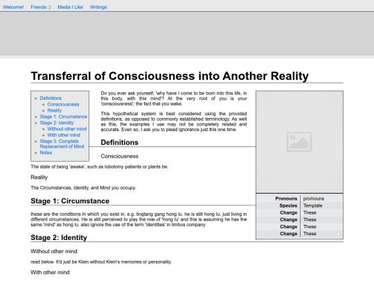 writings/consciousness screenshot