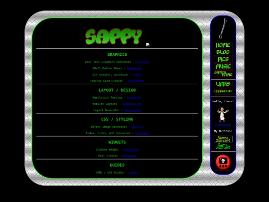 links screenshot