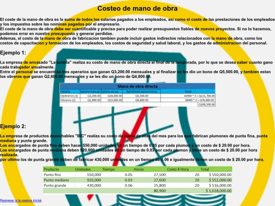 Costeo de mano de obra screenshot