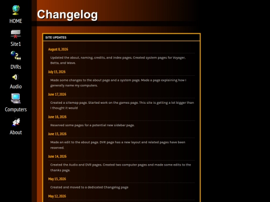 changelog screenshot