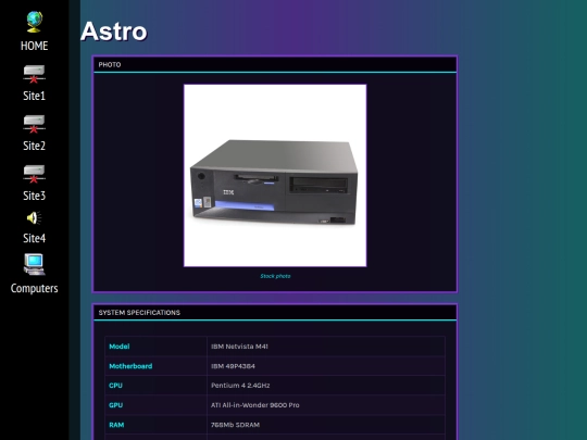 systems/astro screenshot