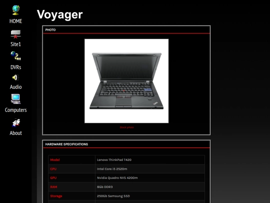 systems/voyager screenshot