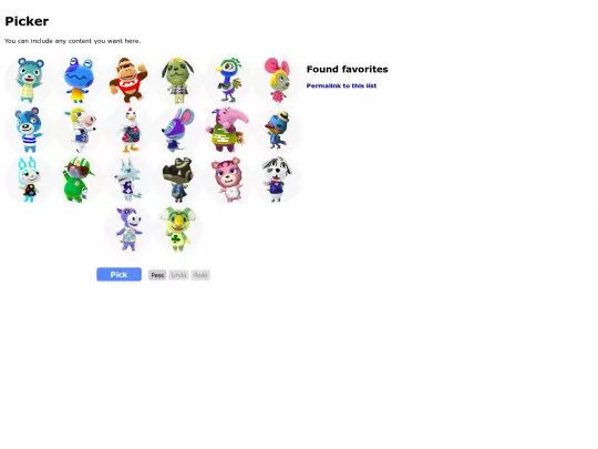 animalcrossingpicker/picker-shortcodes screenshot