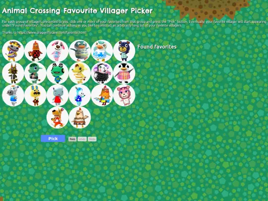 animalcrossingpicker/picker screenshot