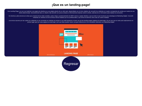 LandPage screenshot