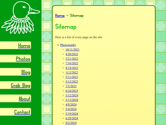 sitemap screenshot