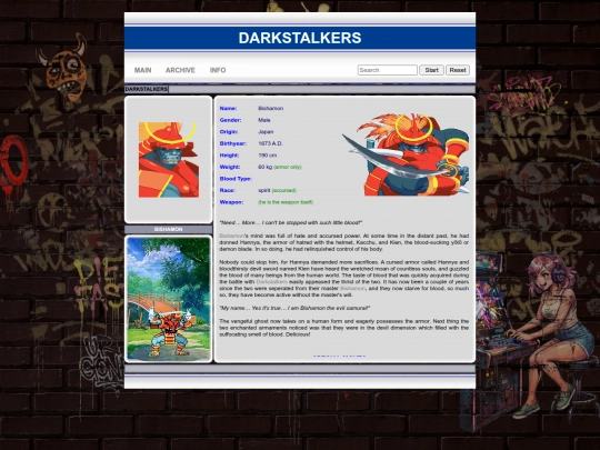 darkstalkers/bishamon screenshot