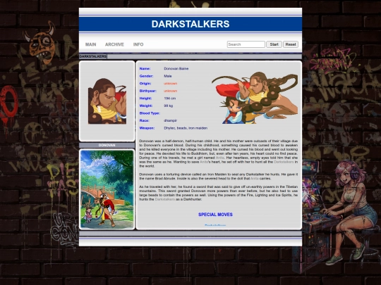 darkstalkers/donovan screenshot