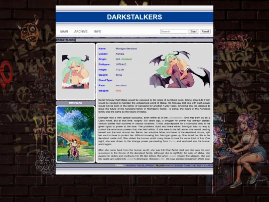 darkstalkers/morrigan screenshot