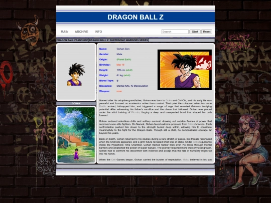 dbz/gohan screenshot