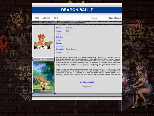 dbz/recoome screenshot