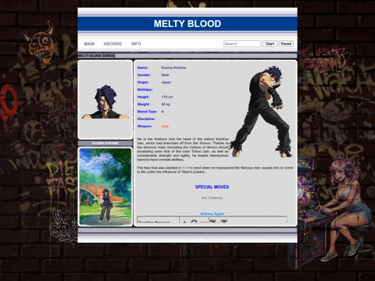 meltyblood/kouma screenshot