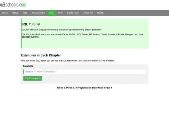 Taller/sql screenshot