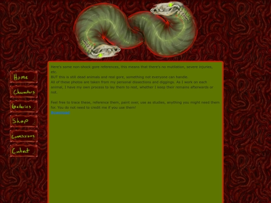 pages/dissections screenshot