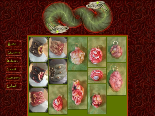 pages/galleries/sculpture screenshot